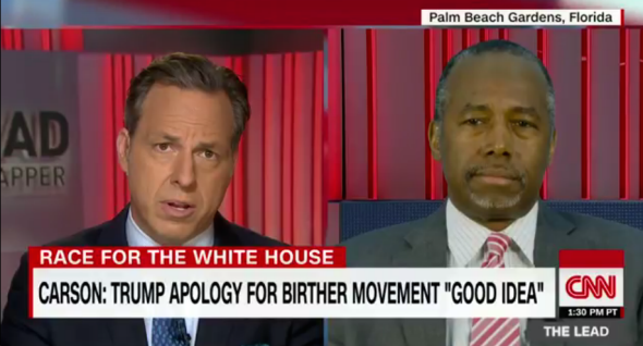 Ben Carson Urges Trump to Apologize for 'Birtherism'
